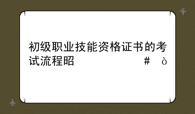 初级职业技能资格证书的考试流程是什么？